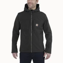 Blouson Softshell à capuche ROUGH CUT Carhartt -Vêtement de travail Soldes AFD 146608