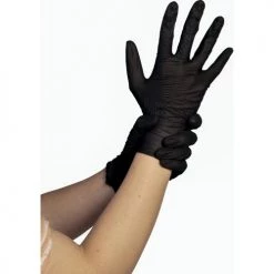 Gants jetables nitriles poudrés