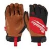 Gants américain LEATHER GLOVES Milwaukee en cuir hybrides -Vêtement de travail Soldes AFD 158343