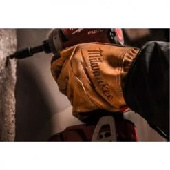 Gants américain LEATHER GLOVES Milwaukee cuir de chèvre fleur -Vêtement de travail Soldes AFD 158366