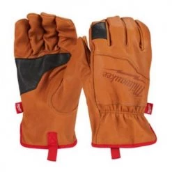 Gants américain LEATHER GLOVES Milwaukee cuir de chèvre fleur
