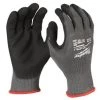 Gants tricoté anti-coupure niveau 5 Cut E Gloves Milwaukee enduction nitrile -Vêtement de travail Soldes AFD 158395