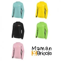 Sweat col rond Maman Sobricolo 10 Sweat col rond Maman Sobricolo -Vêtement de travail Soldes AFD 158843